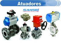 Válvula 3 vias com atuador Válvula 3 vias com atuador