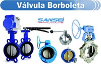 Válvula borboleta com atuador pneumático